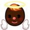 Baby Angel - Black emoji on Emojidex